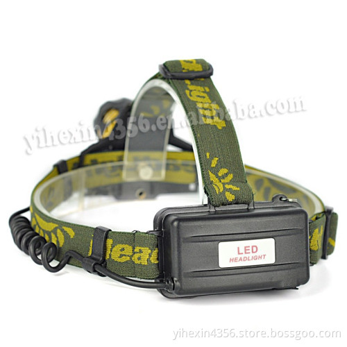 Portable Headlight White/ Blue Rechargeable Headlamp Light Outdoor Sport Light